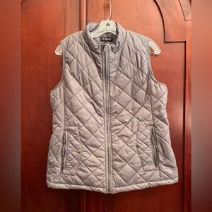 Fuinloth Lightweight Warm Puffer Quilted Vest 4-Pockets Zip Gilet Size Medium